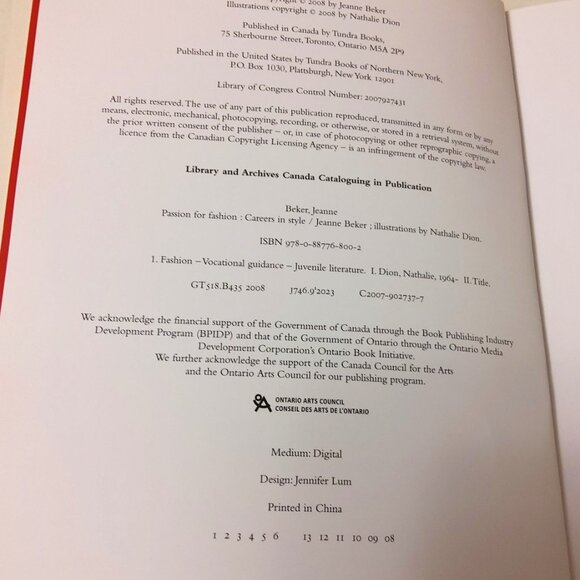 Preowned Passion for Fashion: Careers in Style 2008 by Jeanne Beker - Picture 5 of 7